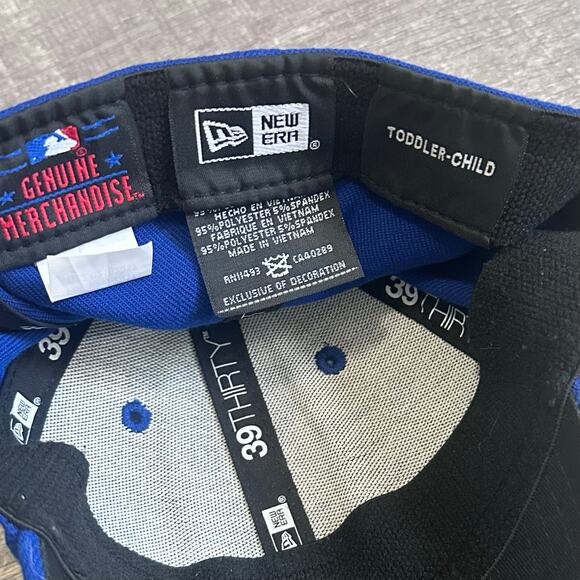 39Thirty Kansas City Royals Toddler Baseball Hat Cap Stretch Fit Blue Gold Logo - Picture 4 of 5